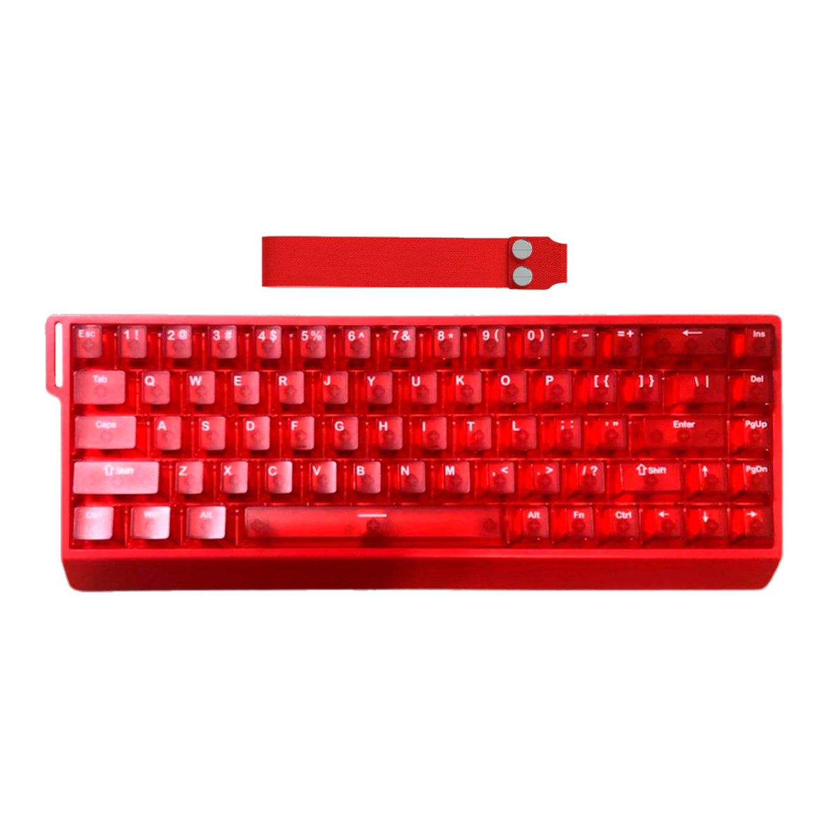 Mercury68 Max Teclado - Red Clear (superior)