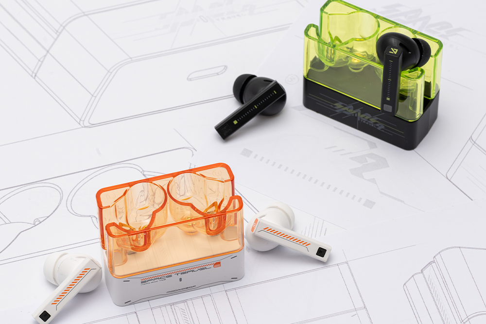 Space Travel 2 Auriculares - White