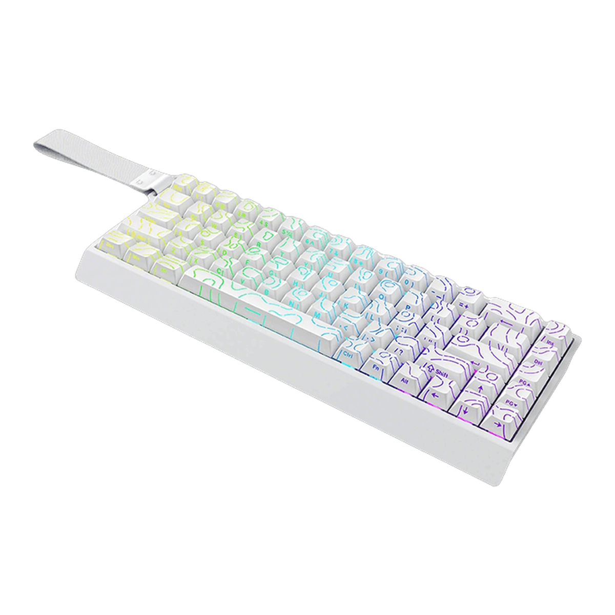 Mercury68 Max Teclado - White (3 4 render)