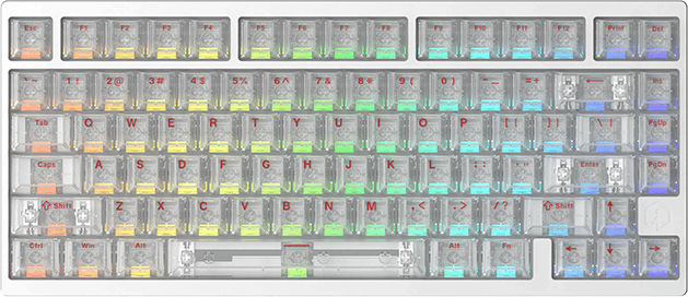 MG75 Max Teclado - White