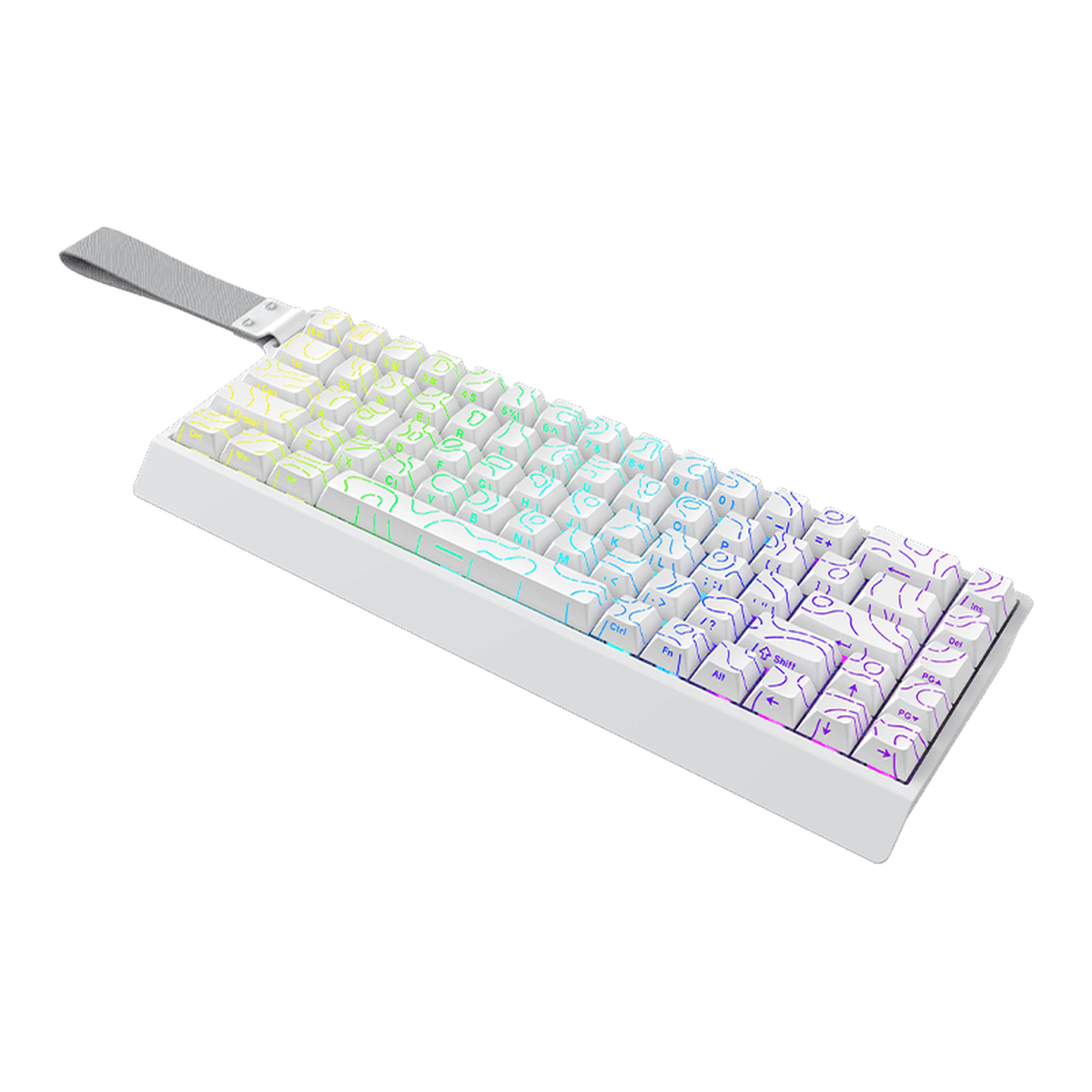 Mercury68 Teclado - White (3 4 render)