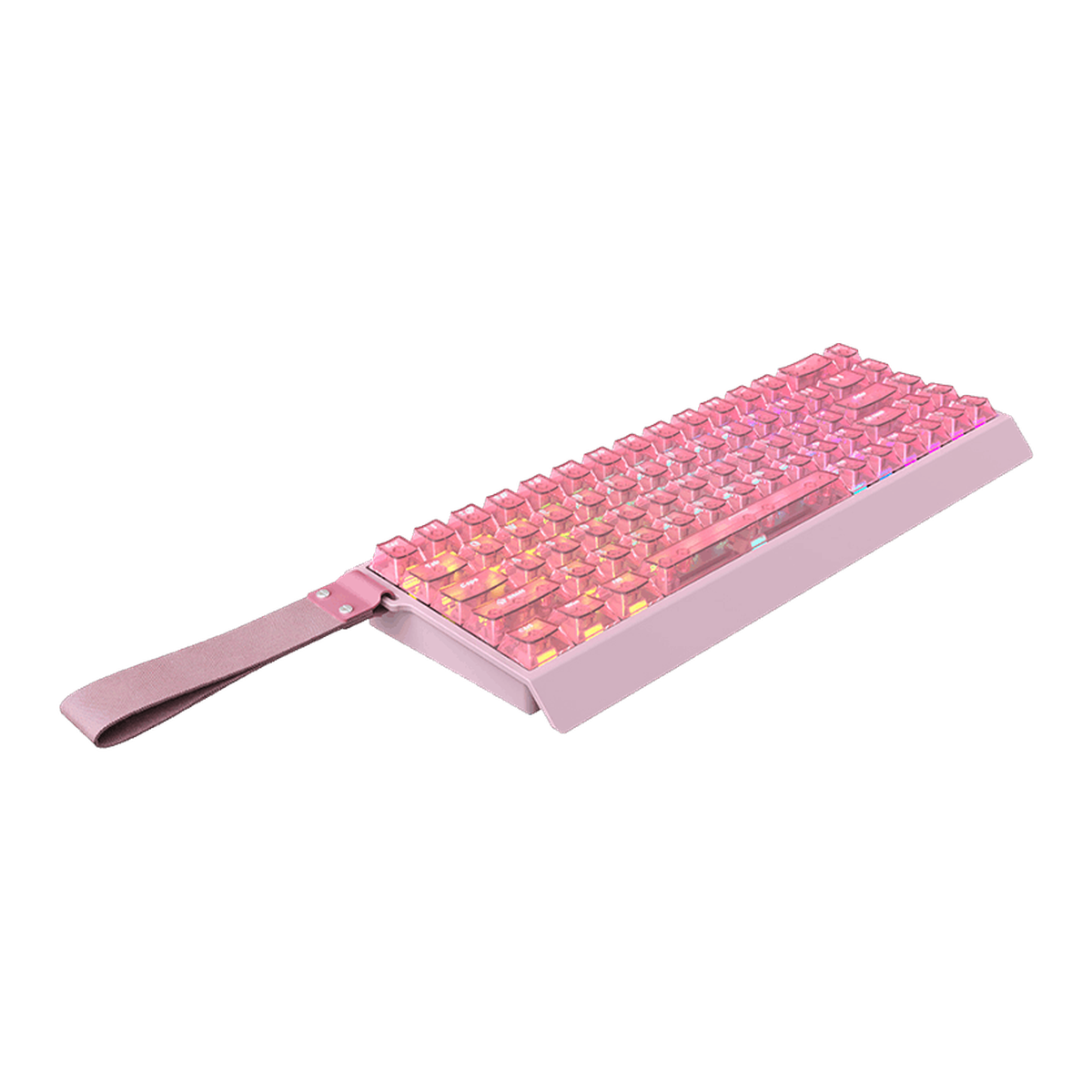 Mercury68 Max Teclado - Pink Clear (lateral render)