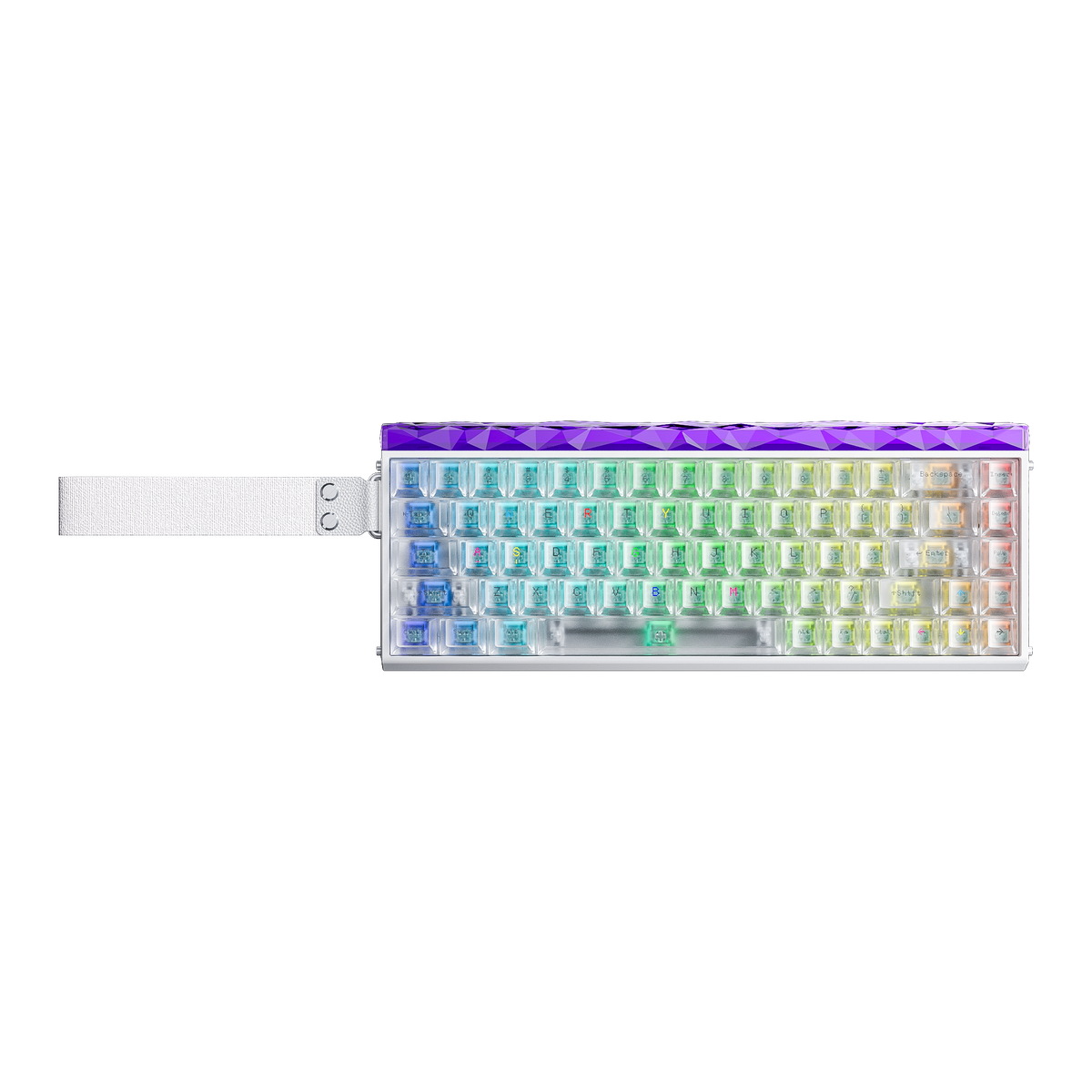 Hero 68 HE Teclado - Frosted White (superior)
