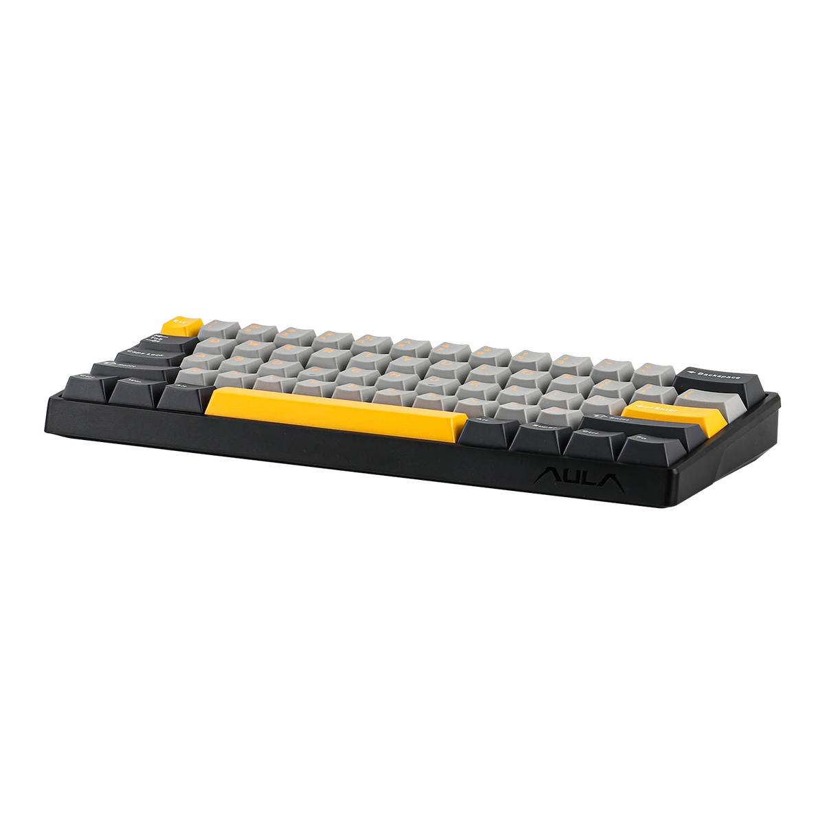 WIN60HE Teclado - MAX Dark Grey / Light Grey / Yellow (3 4)