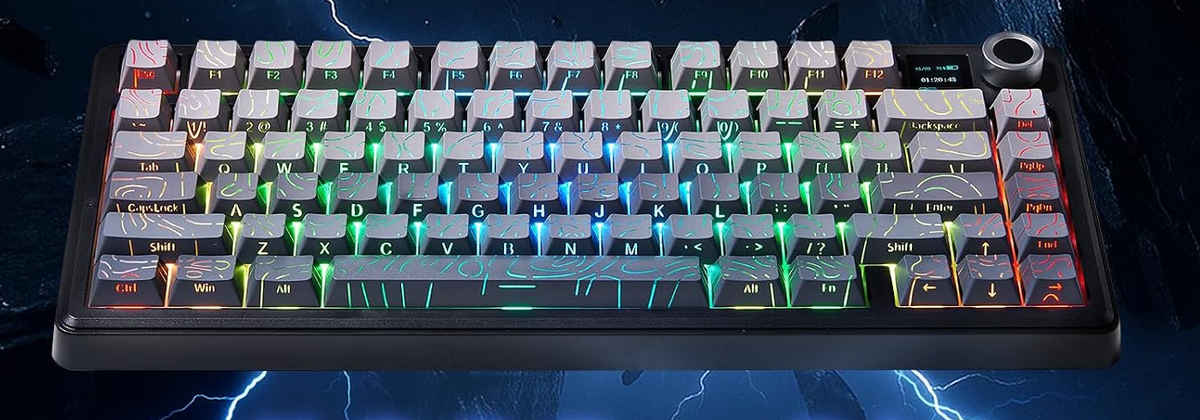 F75 Max Teclado - Black Degradé Contour (3 4 rgb)