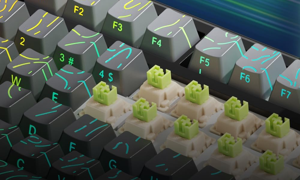 F75 Max Teclado - Black Degradé Contour (switches)