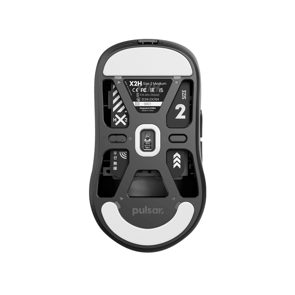 X2H CrazyLight [Medium] Mouse - Jet Black