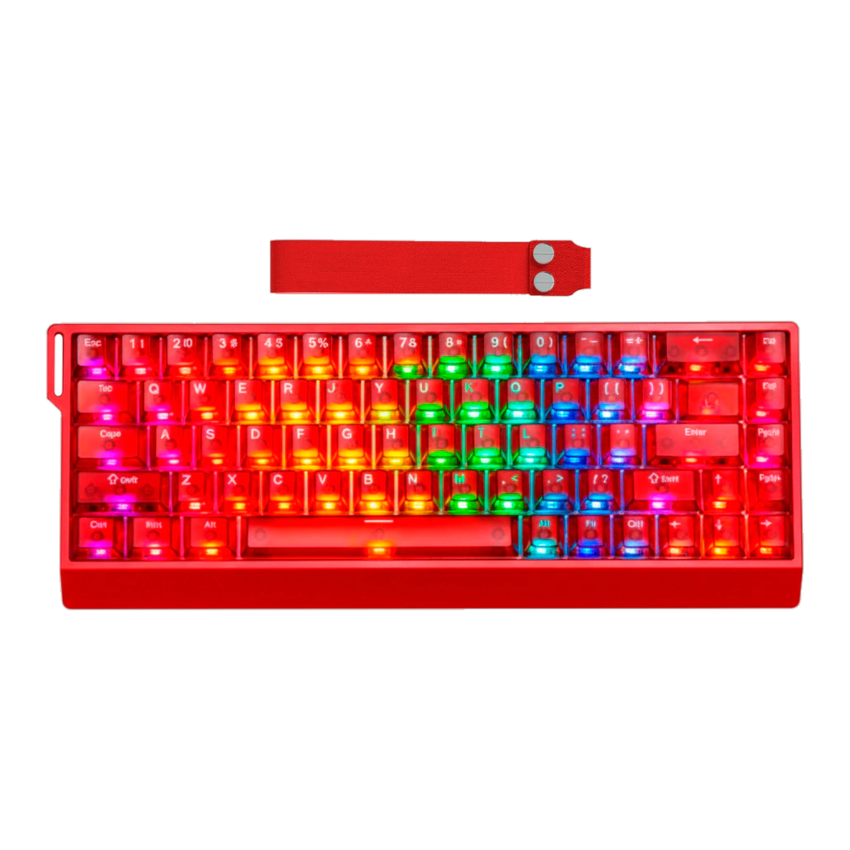 Mercury68 Max Teclado - Red Clear (superior rgb)