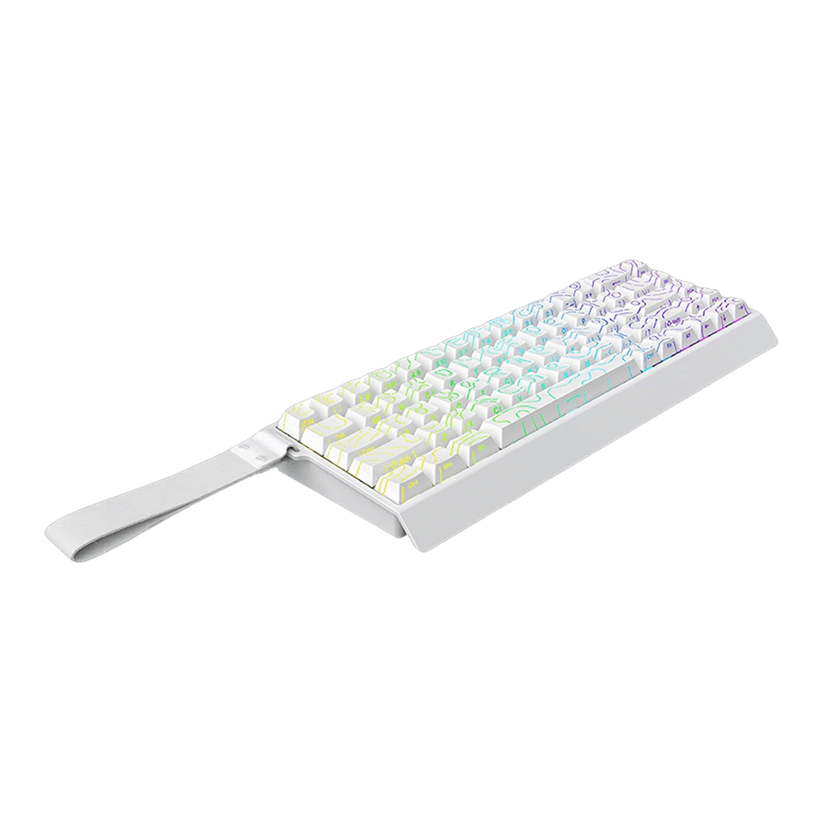 Mercury68 Max Teclado - White (lateral render)