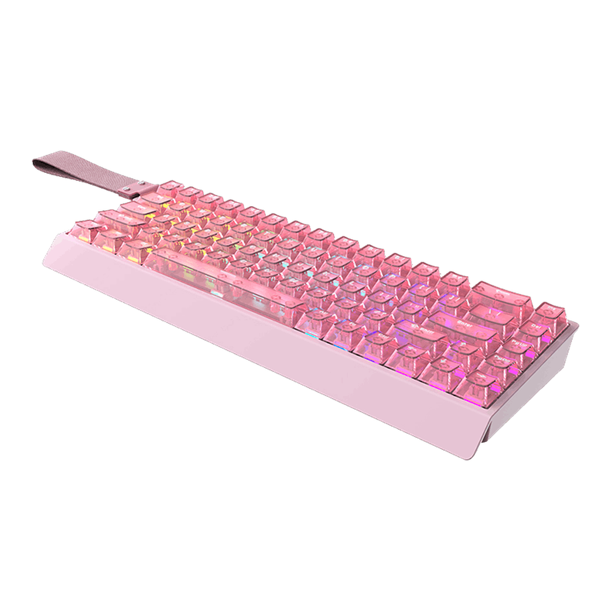 Mercury68 Max Teclado - Pink Clear (3 4 render)