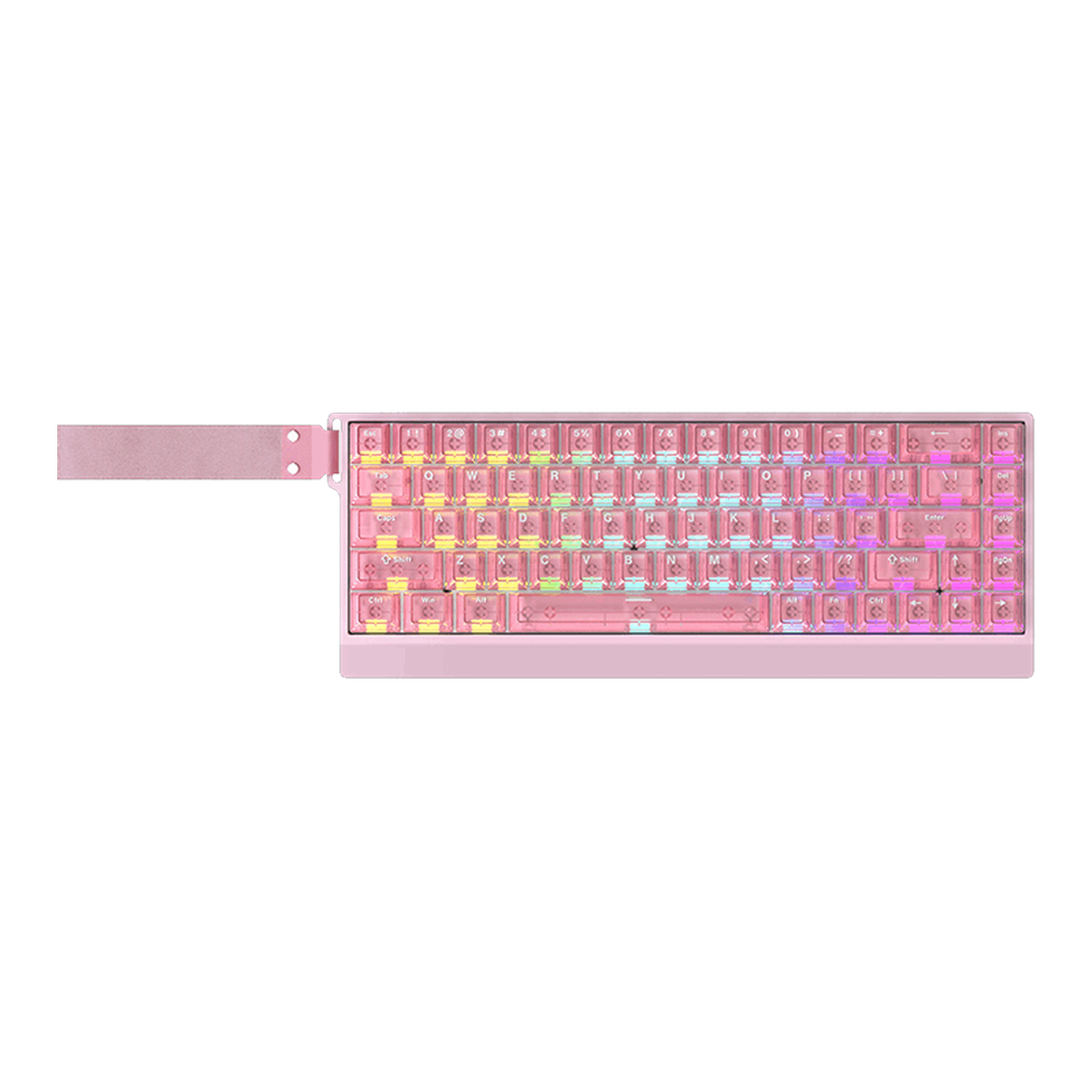 Mercury68 Max Teclado - Pink Clear (superior render)